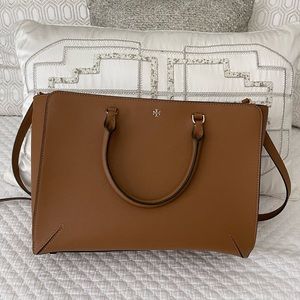 Tory Burch caramel tote bag